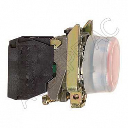 Кнопка красная без подсветки без фиксации 1НЗ с защитным колпачком (в сборе) Schneider Electric. Вид 1