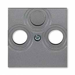 5011H-A00300 69 Накладка Levit для розеток TV-R / TV-R-SAT сталь ABB. Вид 1