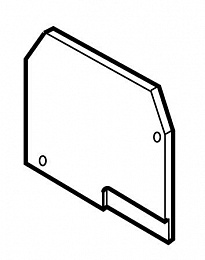 FED12.2L Торцевой изолятор для клеммников D16/12.2L, серый TYCO. Вид 1