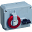 332MHS11W Розетка с выключателем и механической блокировкой , 32A, 3P+E, IP67, 11ч ABB. Вид 1.