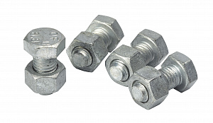 Комплект 4х(болт м12х25 с гайкой) гор.оц Schneider Electric. Вид 1