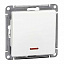 Выключатель 1-клавишный, с подсв. 10АХ, механизм (белый) Wessen 59 Systeme Electric. Вид 1.