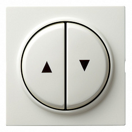 Клавиша для жалюзийного выключателя (белый) S-Color Gira. Вид 1