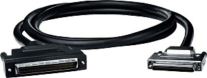 Кабель с коннекторами mini SCSI II 68-pin в SCSI II 68-pin и 68-pin Male, 1.5M, ПВХ, 40В ICP DAS. Вид 1