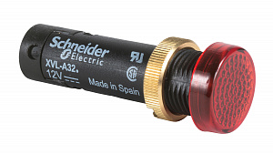 Сигнальная лампа, 12мм, круг., красная Schneider Electric. Вид 1