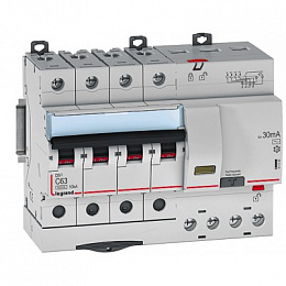 DX3-E Автоматический выключатель 4-полюсный 63A 6kA (хар-ка C) Legrand. Вид 1