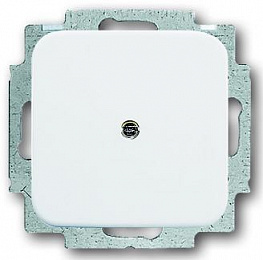 2538-214-500 Заглушка с суппортом, серия Reflex SI, цвет альпийский белый ABB. Вид 1