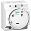 iPC Розетка щитовая на дин-рейку 2P+E, 20А, 250В АС (французский стандарт) Schneider Electric. Вид 1.