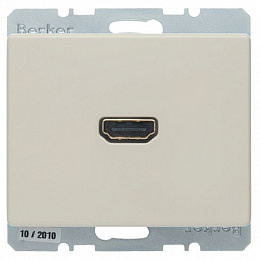 Розетка HDMI 90° (белый, глянцевый) Arsys Berker. Вид 1