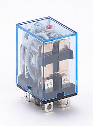 Промежуточное реле 2 конт. с инд. led 10а 12в ac пр- DEKraft. Вид 1