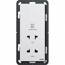 Розетка (белый) System 55 Gira. Вид 1