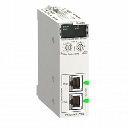 Адаптер удаленного в/в rio ethernet,modicon x80, станда Schneider Electric. Вид 1