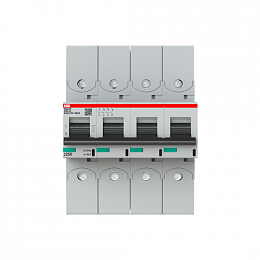S804P D80 R Автоматический выключатель, 4-полюсный, 80А, 50kA, с кольцевой клеммой (хар-ка D) ABB. Вид 1