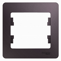 Рамка 1-постовая (сиреневый туман) Glossa Systeme Electric. Вид 1