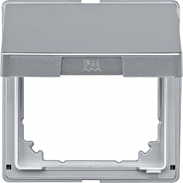 Промежуточное кольцо с крышкой (алюминий) Merten Aquadesign Schneider Electric. Вид 1