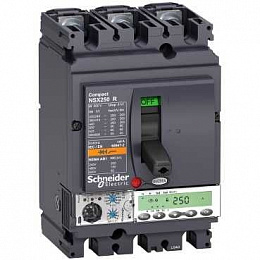 3п автом.выкл. m6.2e 160a nsx250r(200ка при 415в, 45ка при 690b) Schneider Electric. Вид 1