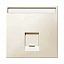 Центральная плата для телефонной/компьютерной розетки, (бежевый) Merten Schneider Electric. Вид 1.