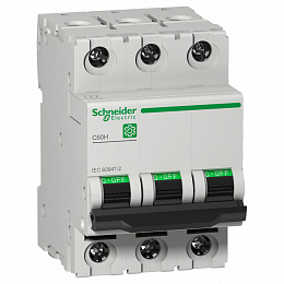 Автоматический выключатель C60H 3-полюсный 10A D Schneider Electric. Вид 1
