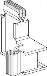 Z-образная секция угловая на ребро и плашмя n4, 3l+pe, al, 1600а Schneider Electric. Вид 1