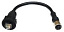 Кабель Ethernet Cat-5E UTP для AWK, разъемы 4-pin D-coded M12 female в RJ45 с защитой IP67, 10 см, до 48В, ПВХ MOXA. Вид 1.