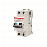 DSH201 C10 AC30 Дифф. автомат 1P+N 10A 30mA, тип АC, 6kA, (хар-ка C) ABB