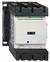 Контактор 3-х полюсный 115А, 24В DC 1НЗ+1НО Schneider Electric. Вид 1