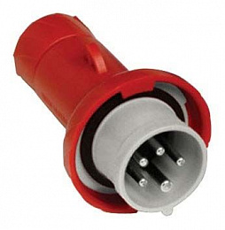 Вилка кабельная, винтовая 16А 3P+N+E IP67 380В Schneider Electric. Вид 1