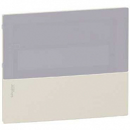 Mini pragma бежевая передняя панель встраив. щита с дымч. дв. 1ряд/8мод,италия Schneider Electric. Вид 1