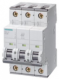 Автомат 3-полюсный 20А 6кА (хар-ка В) Siemens. Вид 1