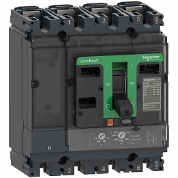 NSX100N 4P3D TMD 63 Автоматический выключатель 4-полюсный, 63А,50kA Schneider Electric. Вид 1
