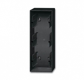 1703-885 Коробка 3-х постовая для открытого монтажа (чёрный бархат) future ABB. Вид 1