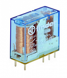 Реле с 1 перекидным контактом (=12B DC) 16А Finder. Вид 1