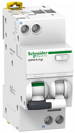 iDPN H Vigi RCBO Дифф. автомат 1P+N, 20А, 10kА, 300mА, тип A-SI (хар-ка C) Schneider Electric. Вид 1
