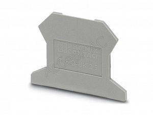 D-UK 2,5 Торцевой изолятор для клеммников UK1,5-2,5 Phoenix Contact. Вид 1