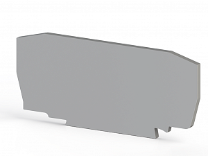 NPP YBK6 Концевой сегмент на клеммники YBK6, (серый) Klemsan. Вид 1