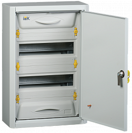 ЩРн-24з-0 36 Корпус металлический настенный на 24 модуля 460х310х130 УХЛ3 IP31 PRO ИЭК. Вид 1