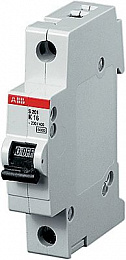 S201P D0.5 Автоматический выключатель 1-полюсный, 0.5А, 25kA (хар-ка D) ABB. Вид 1