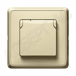 Розетка 2Р+Е 16A (белый) IP44 Cariva Legrand. Вид 1