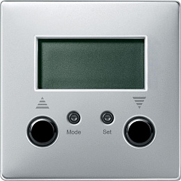 Таймер управления жалюзи сут., накладной модуль, sd (алюминий) Merten Schneider Electric. Вид 1