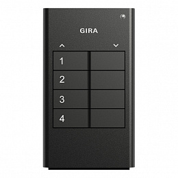 KNX Ручной передатчик KNX RF, 4-местная Gira. Вид 1