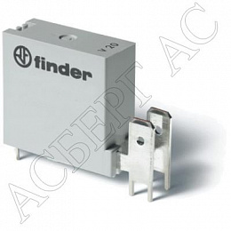 Реле с 1 НО контактом (=48B DC) 16A, Finder. Вид 1
