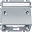 Накладка наклонная для телеком. техники, sd (алюминий) Merten Schneider Electric. Вид 1.