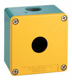 Корпус кнопочного поста на 1 элемент, (80x80mm) металлический Schneider Electric. Вид 1