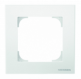 8571.1 BL Рамка 1-постовая, базовая (альпийский белый) SKY ABB. Вид 1