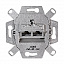 Розетка компьютерная 2ХRJ45 8/8 контактов кат.6 Merten Schneider Electric. Вид 1.