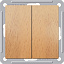 Переключатель 2-клавишный, 16АХ, механизм, (бук) Wessen 59 Schneider Electric. Вид 1.