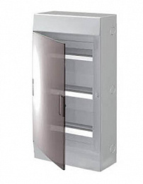 Бокс настенный на 36 мод. прозрачная дверь (с клемм.) 3 ряда 292х507х120 Mistral41 ABB. Вид 1