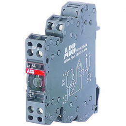 ENT  Реле RB122A , 2 переключающих контакта, 1мА-8А, катушка 115VAC/DC , винт.зажимы ABB. Вид 1