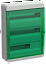 TEKFOR Корпус пласт. КМПн-54 IP65 зелен. прозр. дверь ИЭК. Вид 1.