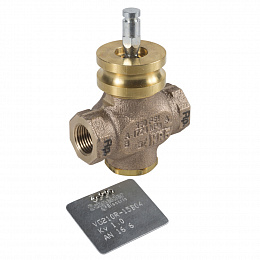 Клапан 2-ходовой резьбовой pn16 vg210r dn25 kvs 10 вн.резьба rp1 Schneider Electric. Вид 1